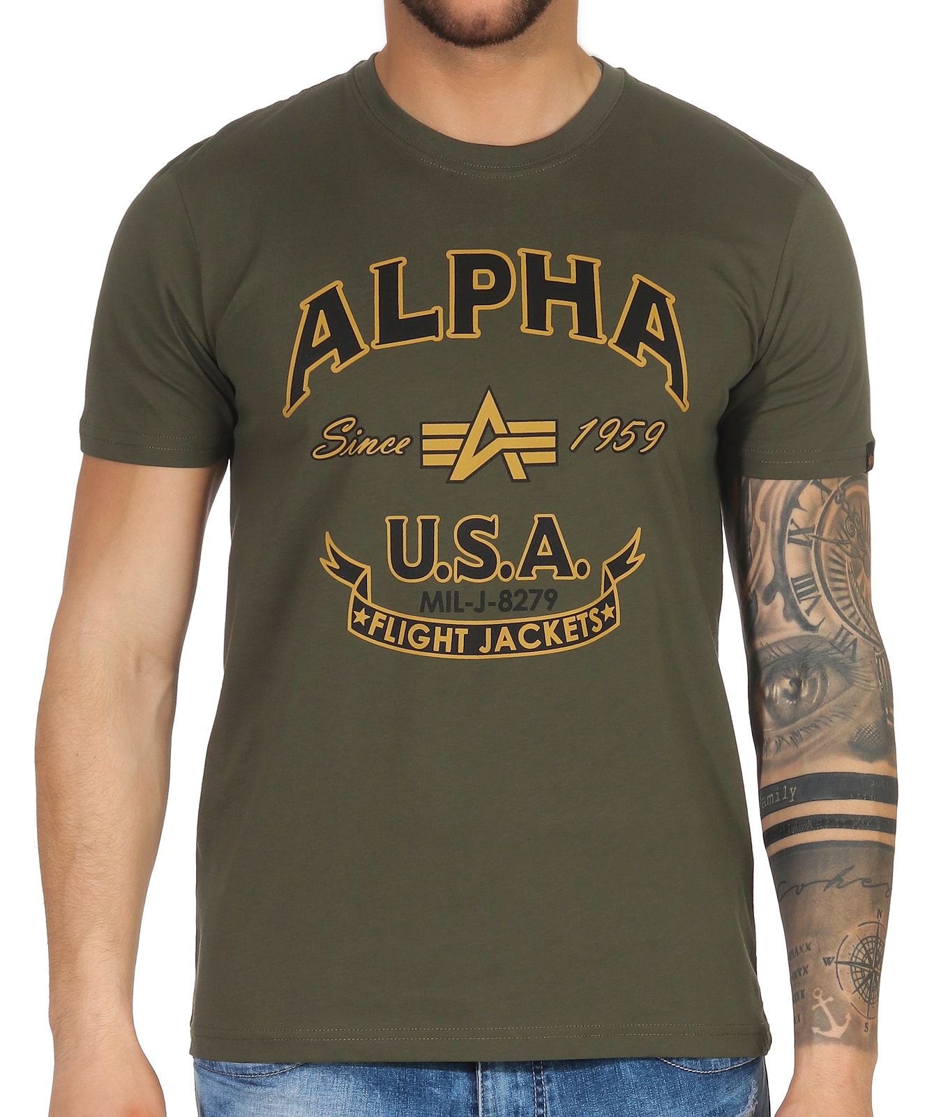 Alpha Industries Men's T-Shirt Short Sleeve Shirt Crew Mens Shirt ...