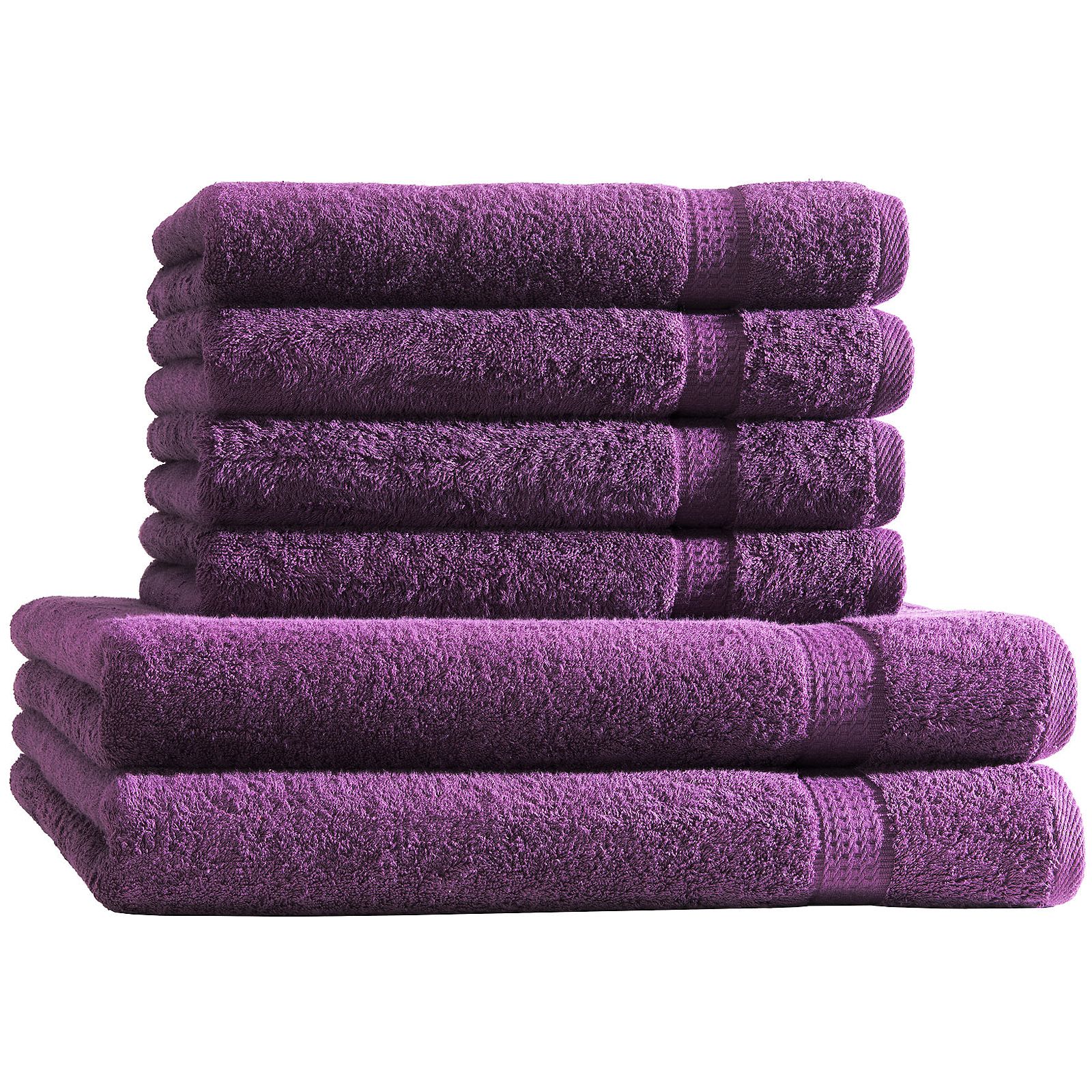 Frottee 6er 2 6tlg. Duschtuch 4 Duschtücher Handtuch Baumwolle Handtücher eBay Set |
