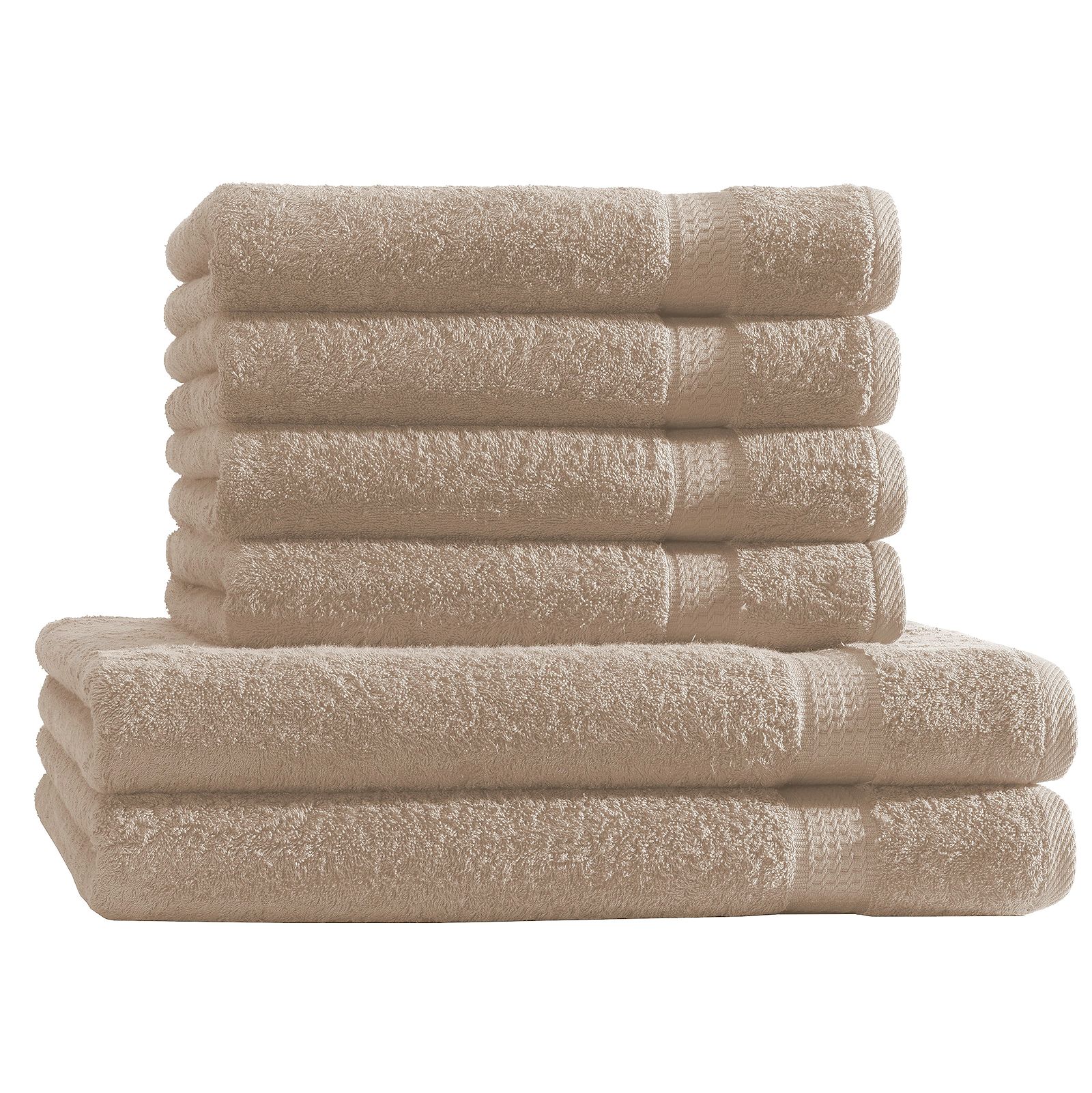 Handtuch Set 6tlg. 4 Handtücher Duschtücher Duschtuch Baumwolle | Frottee 2 eBay 6er