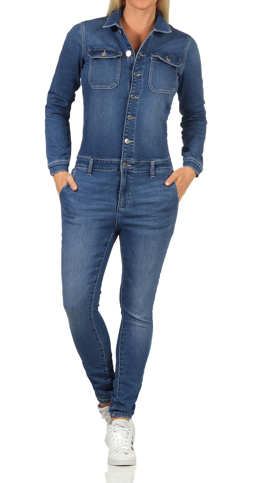 Only Womens Jeans Jumpsuit Overalls Onesie damenjumpsuit Denim Long ...