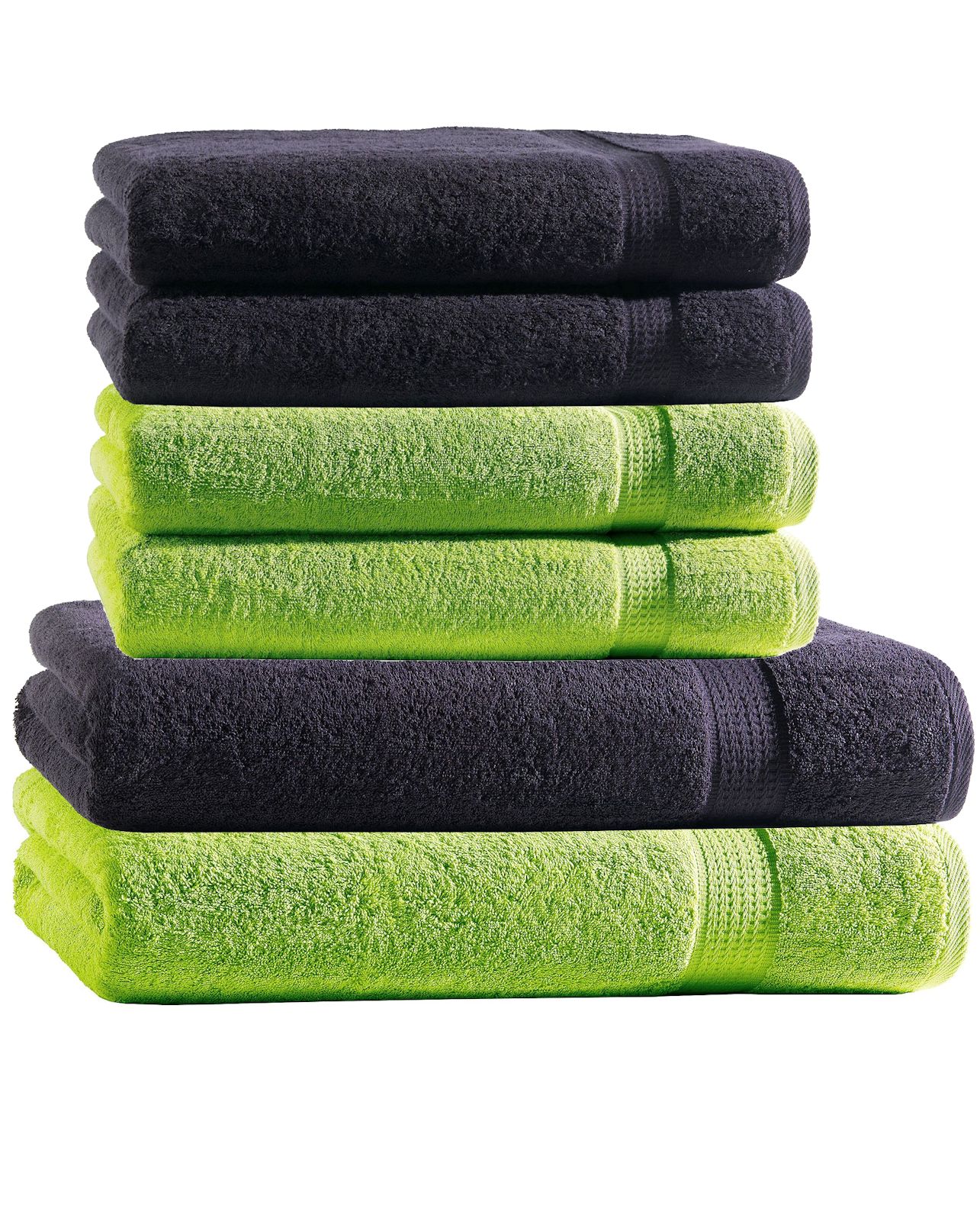Handtuch Set 6tlg. Mix 2 Farben eBay 4 Duschtücher Handtücher Baumwolle 2 | Duschtuch