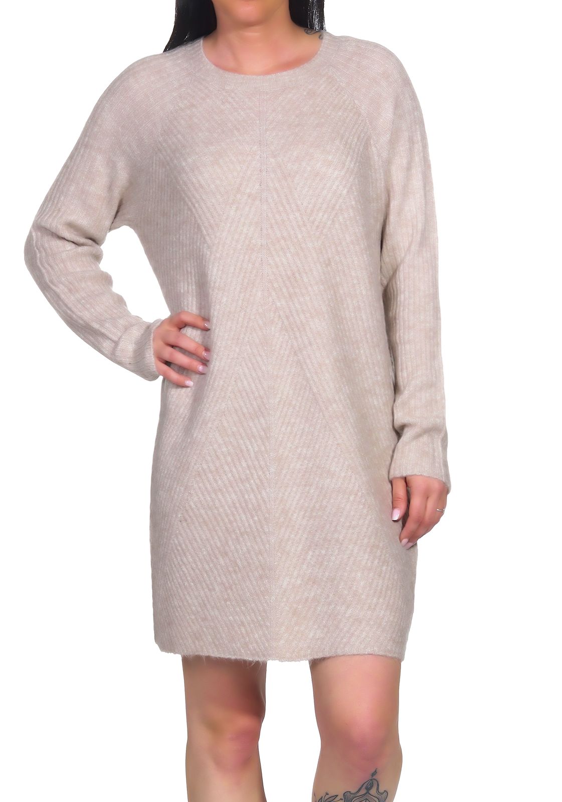 Only Damen Kleid Damenkleid Winterkleid Strickkleid Minikleid Langarm  ONLCarol | eBay