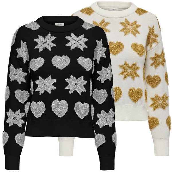 Only Damen Weihnachts Strick-Pullover ONLXmas Love