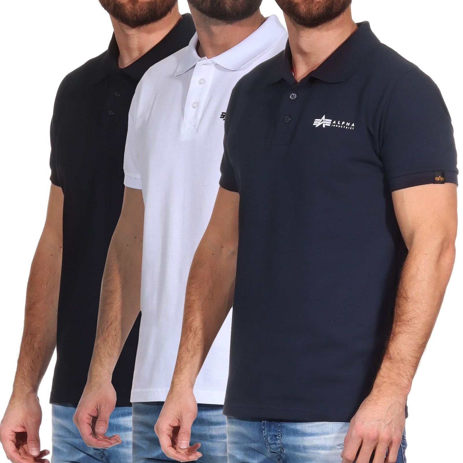 Alpha Industries Herren Polo Shirt Basic Polo SL 106600 | Hemden/Poloshirts  | Oberteile | Herren | L.E.M.B. Lifestyle Company