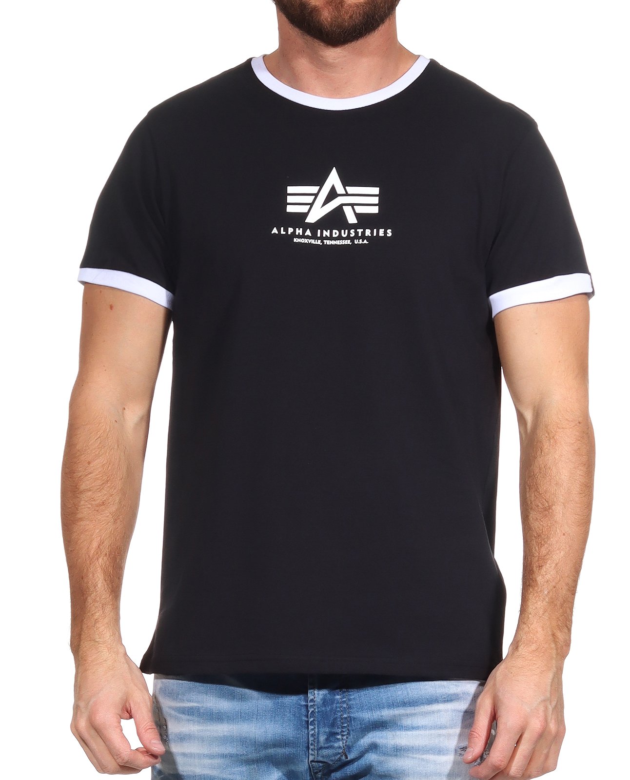 Alpha Industries Herren T-Shirt Basic T Contrast ML 106501 | T-Shirts |  Oberteile | Herren | L.E.M.B. Lifestyle Company