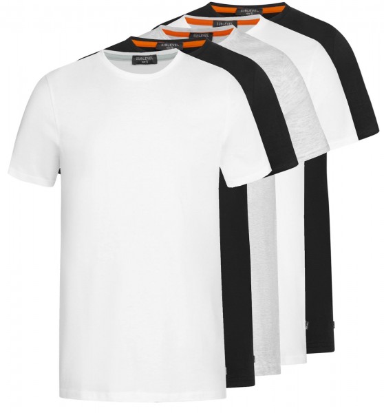 Sublevel Herren T-Shirt 5er Pack LSL-433