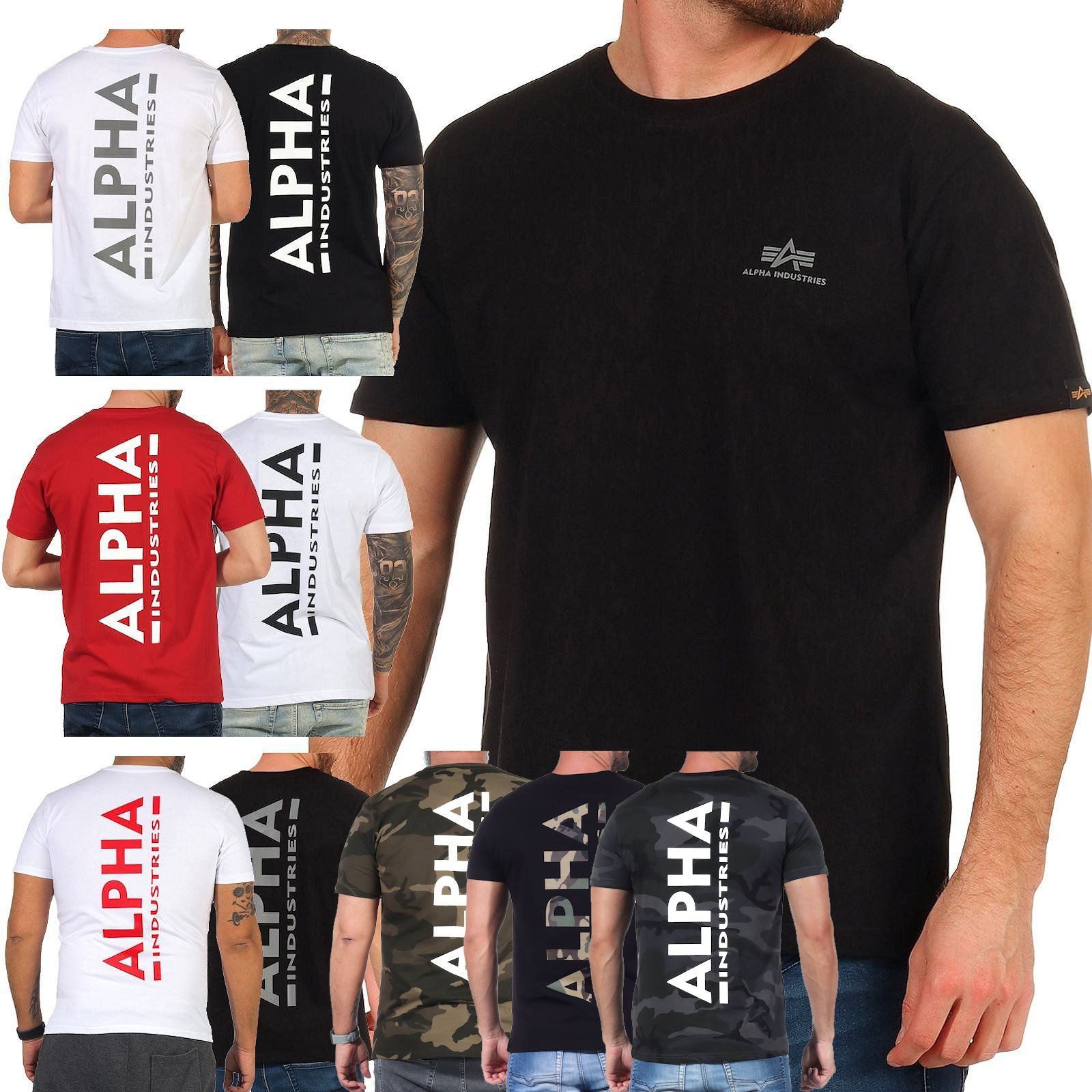 Alpha Industries Herren T-Shirt Backprint T 128507 | T-Shirts | Oberteile |  Herren | L.E.M.B. Lifestyle Company