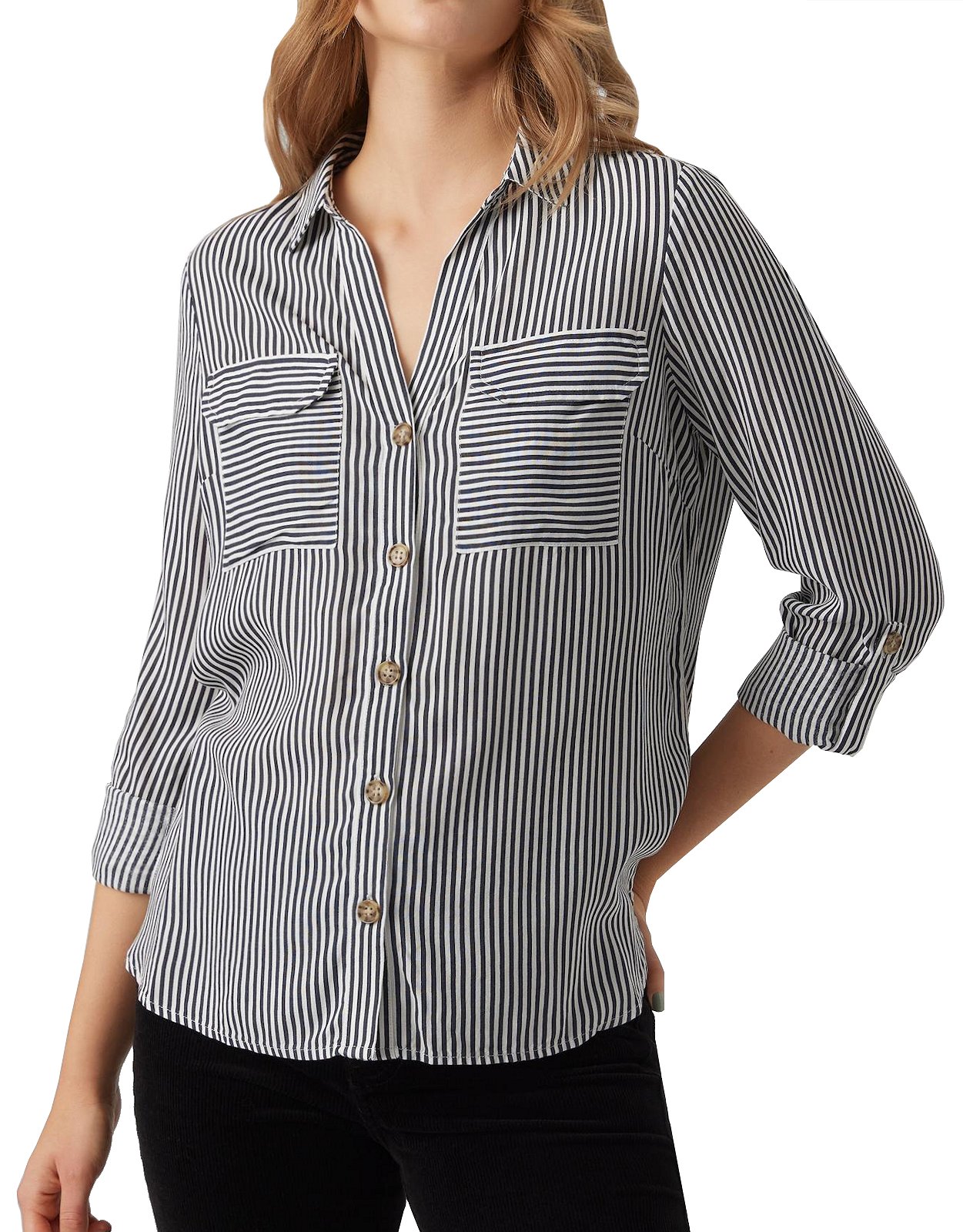 Vero Moda Damen Langarm Company | | Vero L.E.M.B. Marken Moda Lifestyle Bluse VMBumpy | Shirt
