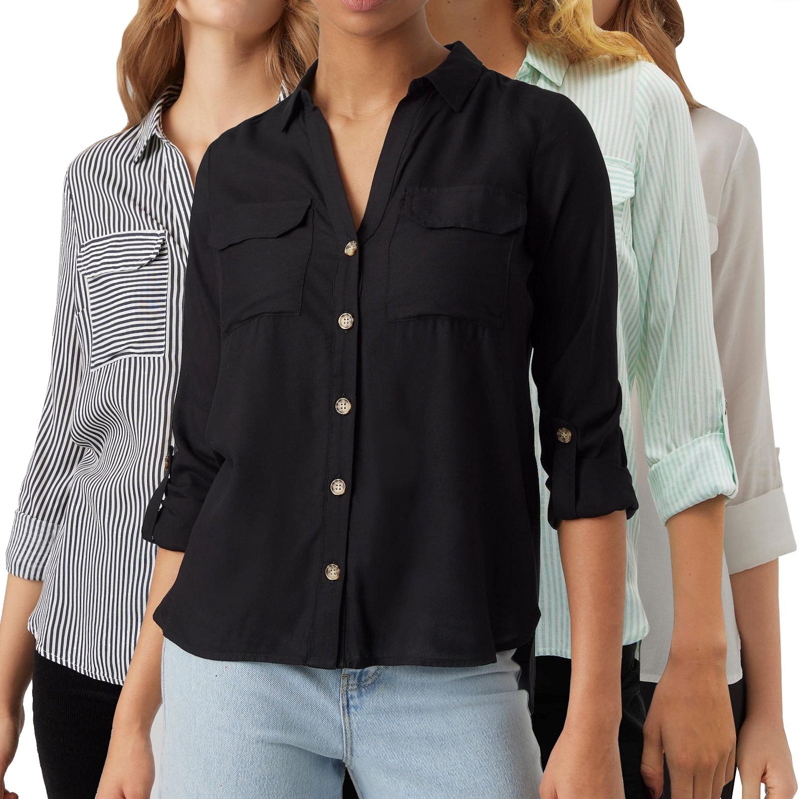 | Lifestyle Marken VMBumpy Shirt L.E.M.B. Moda Langarm Damen Bluse | Vero Vero Moda Company |