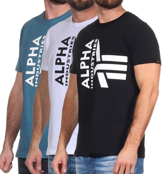 Alpha Industries Herren T-Shirt Half Logo Foam T 106510