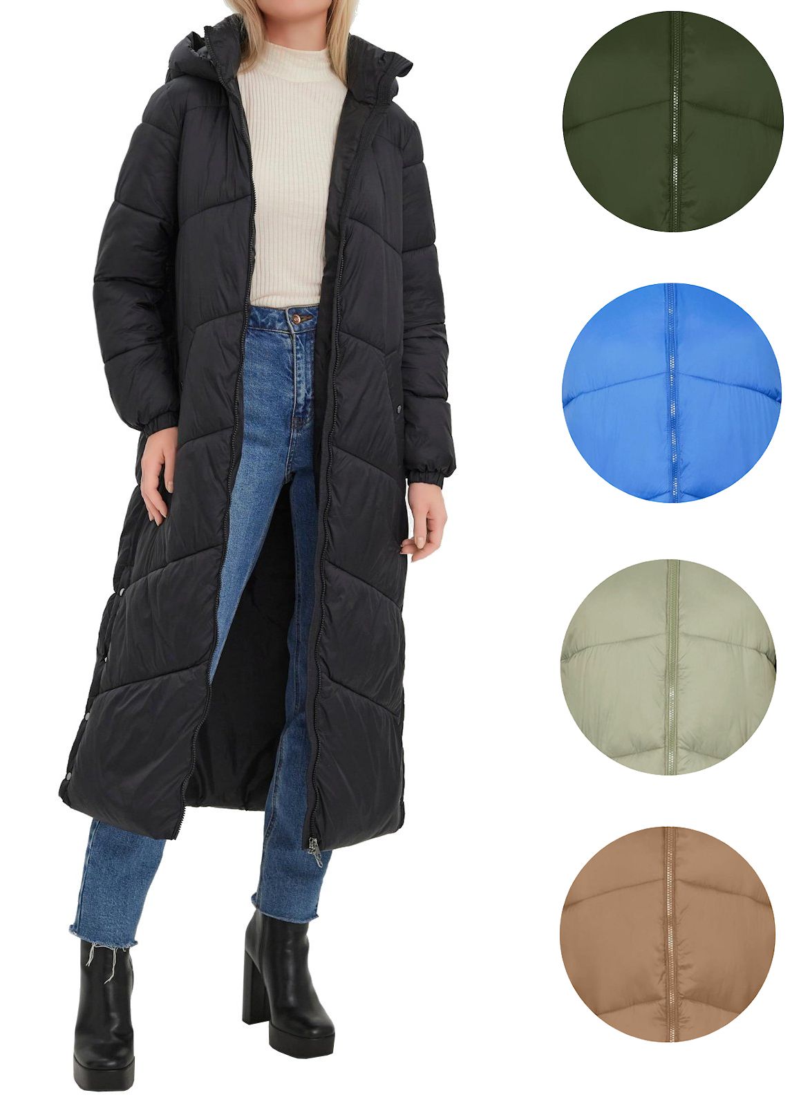VMUppsala Moda Coat | Damen | Vero L.E.M.B. | Long Marken Moda Lifestyle Vero Steppmantel Company