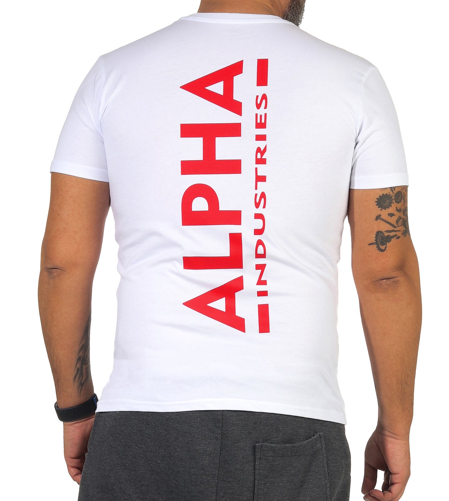 T-Shirt Alpha | Lifestyle Backprint | Herren L.E.M.B. 128507 Oberteile Herren Industries T Company | | T-Shirts