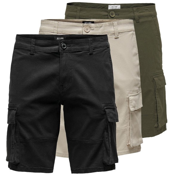 ONLY & SONS Herren Cargo Shorts ONSCam Stage