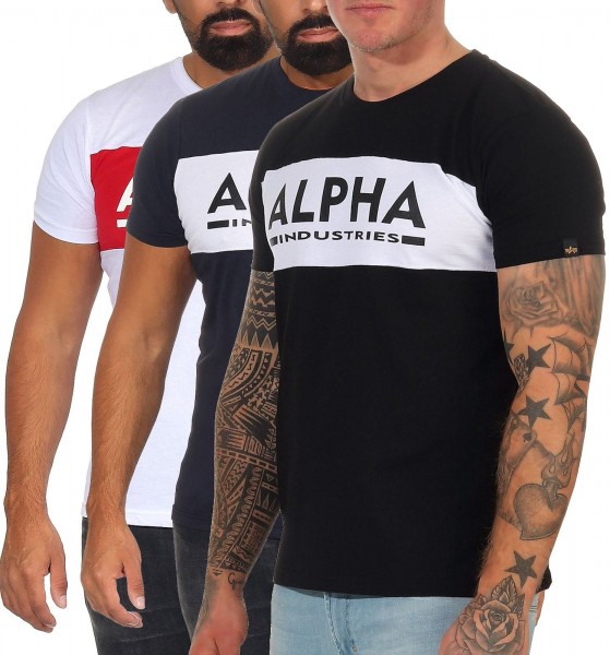 Alpha Industries Herren Inlay | T-Shirt | L.E.M.B. Alpha 186505 Company T Herren | T-Shirts Lifestyle | Oberteile