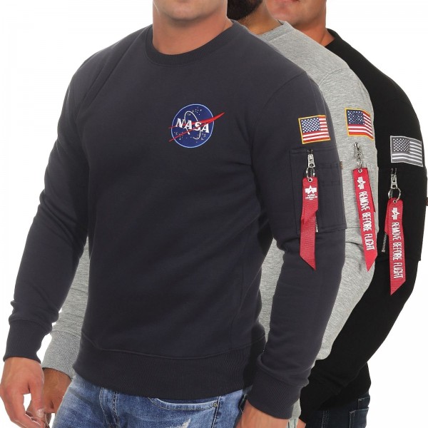 Alpha Industries Herren Sweatshirt Space Shuttle 178307